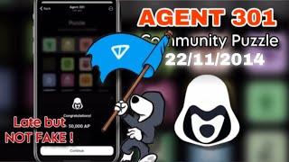 Agent 301 - 22/11/2024 Puzzle today | Community Puzzle Agent 301 solved [No Fake Tasks]