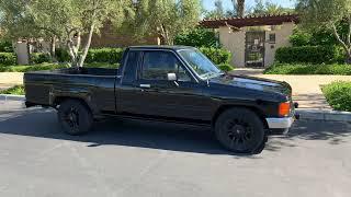 1988 toyota truck with the 22re motor truck restoration. One of the best trucks ever!!!