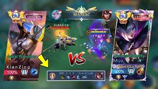 KETIKA MIYA KY KETEMU TOP GLOBAL 1 IRITHEL AUTO KASIH PAHAM SAMPAI DAPAT MANIAC - MOBILE LEGENDS