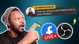 How To Show Comments / CHAT OVERLAY On Facebook Live using OBS and Social Stream Ninja