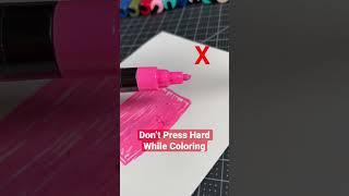 Don’t Do This To Your Posca Pens!  | Posca Markers Tips #drawing #art #shortsmaschallenge