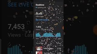 50,000 Subscribers Hit  live count | Thanku for 50k family members ️️ #50ksubscribers #shorts