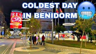 Benidorm Town Center on COLDEST Winter Day! #benidorm