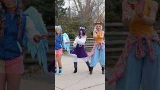 Just the way you are mlp dance! W/ @Athena_grimes @halcybella #mlp #rarity #applejack #rainbowdash