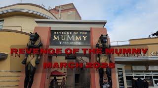 Revenge Of The Mummy Universal Studios Hollywood POV Full Ride Through And Queue March 2025