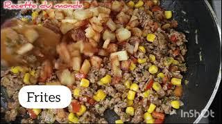 tortillas farcies au viande hachée, recette facile et délicieux 