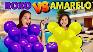 Gincana ÉPICA: Time Roxo vs Amarelo | Mundo da Vivi