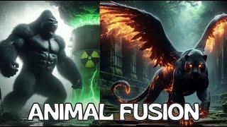 The origin of new species by AI creator #animal fusion #hybrids #shorts #youtubeshorts