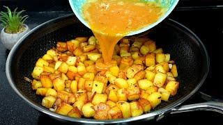 I cook potatoes like this every weekend! Simple and delicious potato snack. It's SO DELICIOUS! ASMR