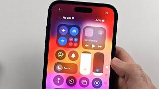 How To Use Control Center on iPhone iOS 18 (Add, Edit, Rearrange, etc)