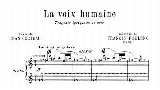 Poulenc, Francis: La voix humaine (with score)