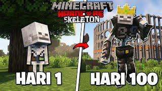 100 Hari Minecraft Tapi Di Kutuk Jadi Skeleton