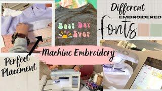 MACHINE EMBROIDERY FOR BEGINNERS USING MY BROTHER ONE NEEDLE MACHINE. HOW TO EMBROIDER A SWEATSHIRT.