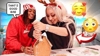 VLOGMAS DAY 2 | CALLING LENA BAE PRANK WHILE DECORATING A GINGERBREAD HOUSE **MUST WATCH**