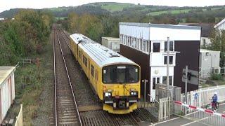 Test Train at Whitland; NR's 950001 arrives and stables at Whitland; 22nd October 2023