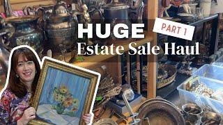 HUGE Estate Sale Haul | Vintage & Antiques | Etsy Reseller