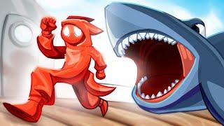 АКУЛЫ СОВСЕМ ОФИГЕЛИ… УГАР В GANG BEASTS!!!