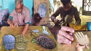 The process of making alam e pak || how to make ghazi alamdar alam || brass handicraft making panjay