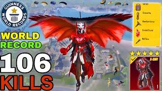 106 KILLS Wow!  NEW MODE KILL RECORD in BLOODMOON AWAKENING  Conqueror Lobby  PUBG Mobile