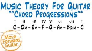 Music Theory for Guitar - Major Scale Chord Progressions