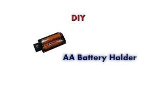 How to make a DIY AA double battery holder - With Power Switch - Very simple - NTNL DIY