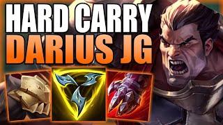 THIS IS HOW DARIUS JUNGLE CAN HARD CARRY THE AVERAGE SOLO Q PLAYER :D! - League of Legends Gameplay