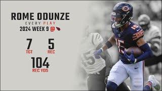 Rome Odunze Week 9 Replay: Every Target and Catch @ Arizona Cardinals