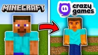 I Played Minecraft RIP-OFFS On Crazy Games...