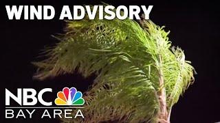 Wind advisory in effect for parts of Bay Area