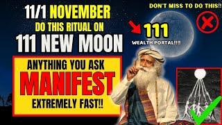 11/1 November 2024 New Moon MANIFESTATION Portal is Open!! Manifest Miracles️