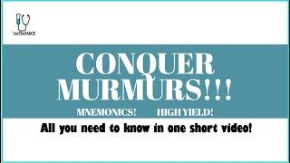 Heart Murmurs Review | | Mnemonics And Proven Ways To Memorize for your exams!