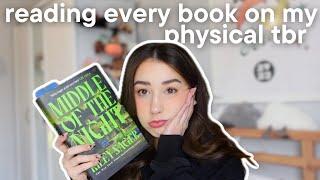 reading every book on my physical tbr tbr takedown