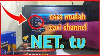 cara mudah mencari channel net tv di tv digital