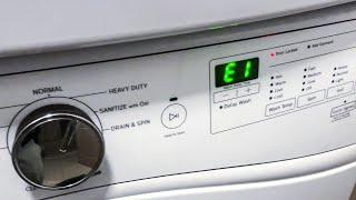 E1 F9 Error Code Fix Whirlpool Washer Pt.1