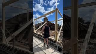 Dormer being constructed #loft #carpenter #carpentry #joinery #dormer #diy #woodwork #timberframe