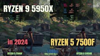 RYZEN 5950x vs 7500f in 2024