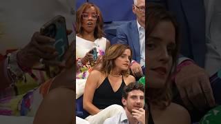 Emma Watson WATCHING tennis! 