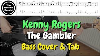 Kenny Rogers - The Gambler - Bass cover with tabs