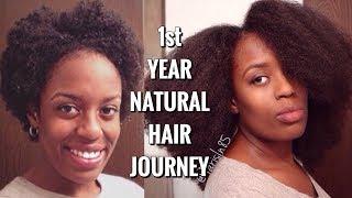 First Year of Hair Growth w/ Hairstyles | Natural Hair - Parisin85