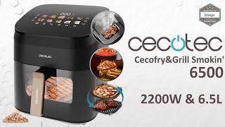 Cecotec Cecofry&Grill Smokin' 6500 Air Fryer with Dual Heating Elements - 2200W & 6.5L - Unboxing