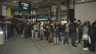 Holiday travelers run into traffic gridlock, long lines at San Diego International Airport