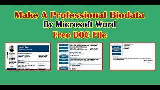 Professional Resume | Free Doc File | MJ Digital Works