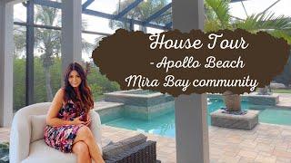 Luxury waterfront home tour of this gem for sale in Mira Bay community, Apollo Beach, Florida