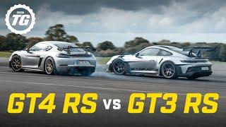 Porsche 911 GT3 RS vs Cayman GT4 RS: Definitive Track Test | Top Gear