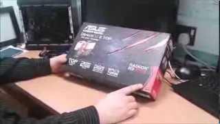 Asus Radeon R9 270X 2GB DDR5 Direct cu 2 top edition UNBOXING Graphics Card