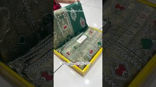 A very beautiful pure dola silk green colour Sarees #trending #youtube #instagram #saree #fashion