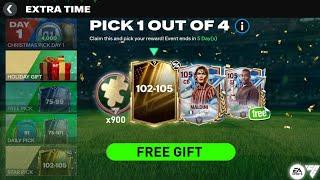 GLITCH!! 102-105 CHRISTMAS EXTRA TIME PICK FC MOBILE 25 | HOW TO GET FREE 105 PELE FC MOBILE!