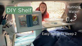 SUV Camping Setup | DIY Shelf Allows Sleep for 2 #suvcamping