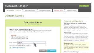 How to Update a Nameserver at NetworkSolutions.com