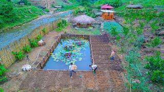 A busy day for Sang Vy and her family growing potatoes and vegetables for Off-Grid Farm